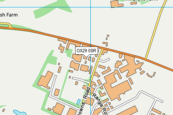 OX29 0SR map - OS VectorMap District (Ordnance Survey)