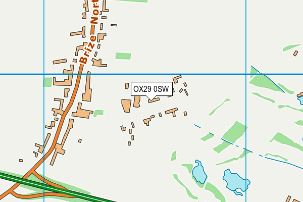 OX29 0SW map - OS VectorMap District (Ordnance Survey)