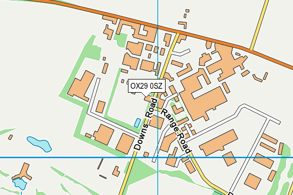 OX29 0SZ map - OS VectorMap District (Ordnance Survey)