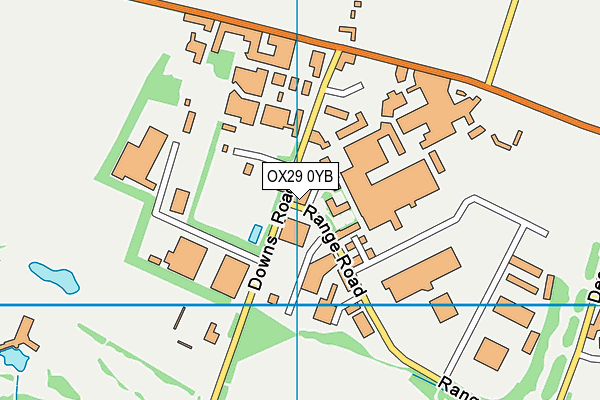 OX29 0YB map - OS VectorMap District (Ordnance Survey)