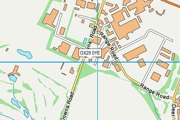 OX29 0YE map - OS VectorMap District (Ordnance Survey)