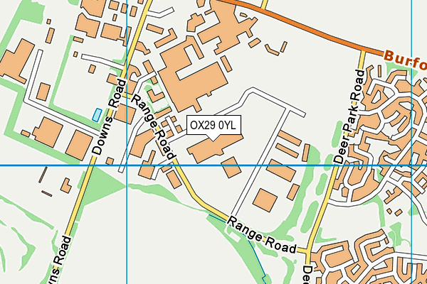 OX29 0YL map - OS VectorMap District (Ordnance Survey)