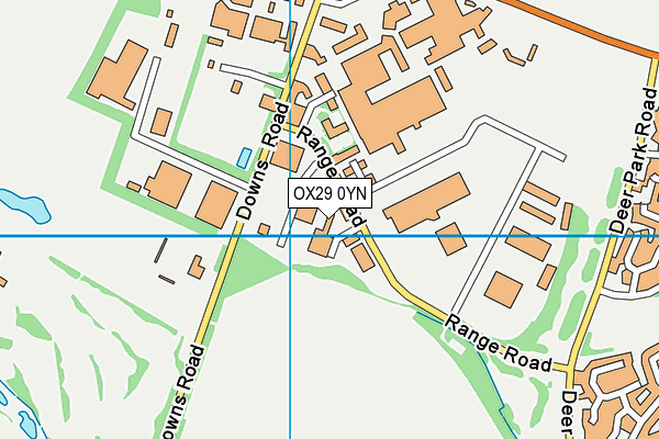 OX29 0YN map - OS VectorMap District (Ordnance Survey)