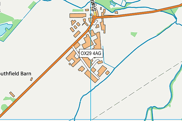 OX29 4AG map - OS VectorMap District (Ordnance Survey)