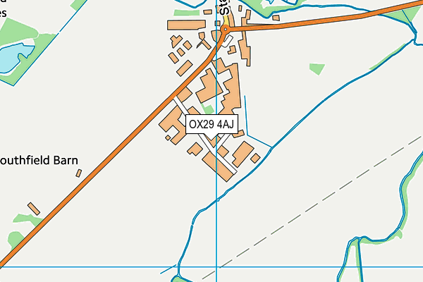 OX29 4AJ map - OS VectorMap District (Ordnance Survey)