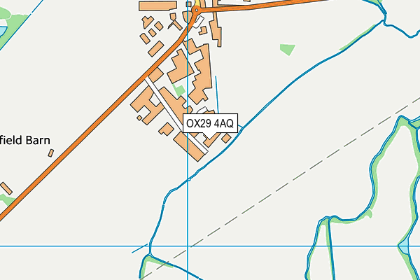 OX29 4AQ map - OS VectorMap District (Ordnance Survey)