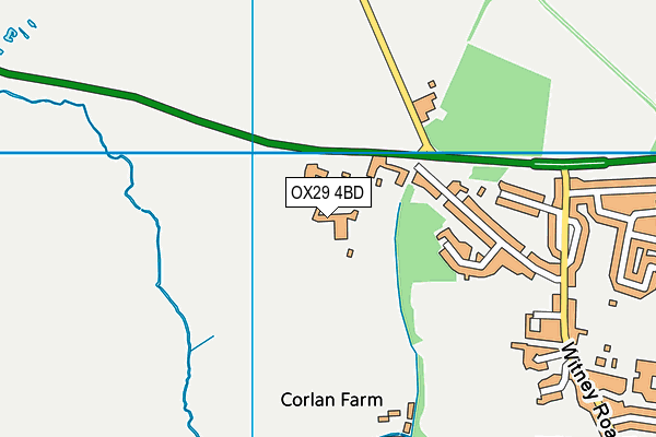 OX29 4BD map - OS VectorMap District (Ordnance Survey)