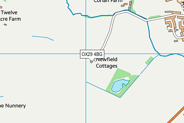 OX29 4BG map - OS VectorMap District (Ordnance Survey)