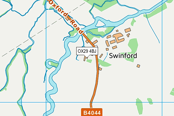 OX29 4BJ map - OS VectorMap District (Ordnance Survey)