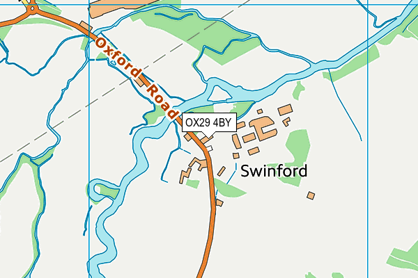 OX29 4BY map - OS VectorMap District (Ordnance Survey)