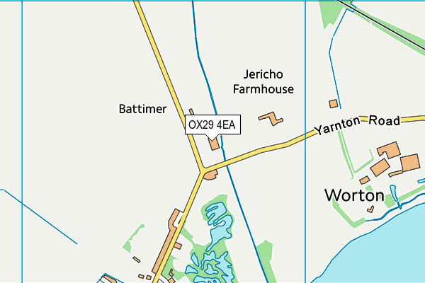 OX29 4EA map - OS VectorMap District (Ordnance Survey)