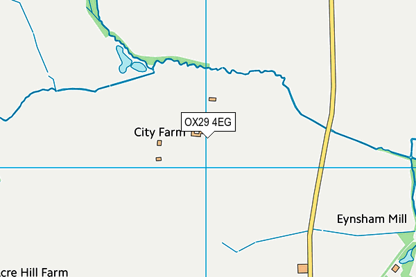 OX29 4EG map - OS VectorMap District (Ordnance Survey)