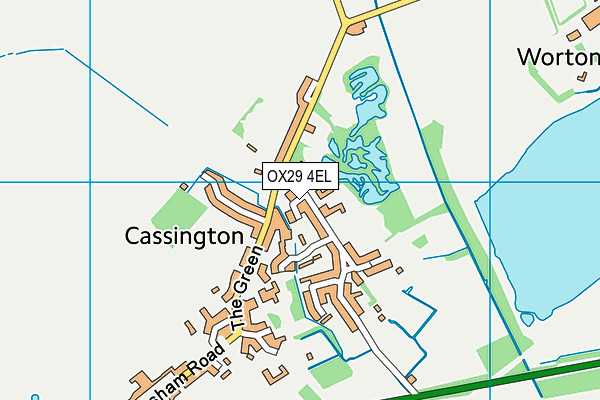 OX29 4EL map - OS VectorMap District (Ordnance Survey)