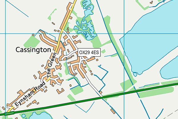 OX29 4ES map - OS VectorMap District (Ordnance Survey)
