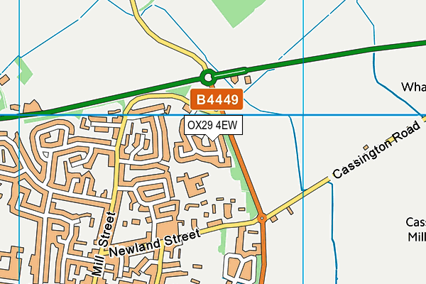 OX29 4EW map - OS VectorMap District (Ordnance Survey)