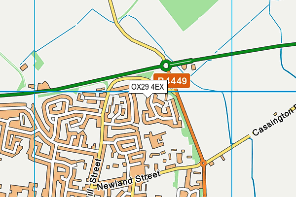 OX29 4EX map - OS VectorMap District (Ordnance Survey)