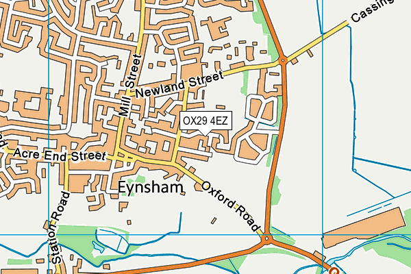 OX29 4EZ map - OS VectorMap District (Ordnance Survey)