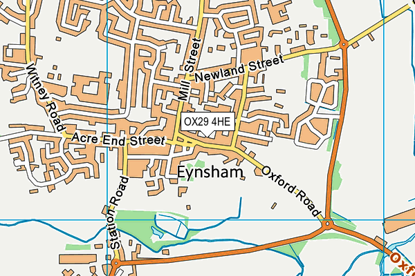 OX29 4HE map - OS VectorMap District (Ordnance Survey)