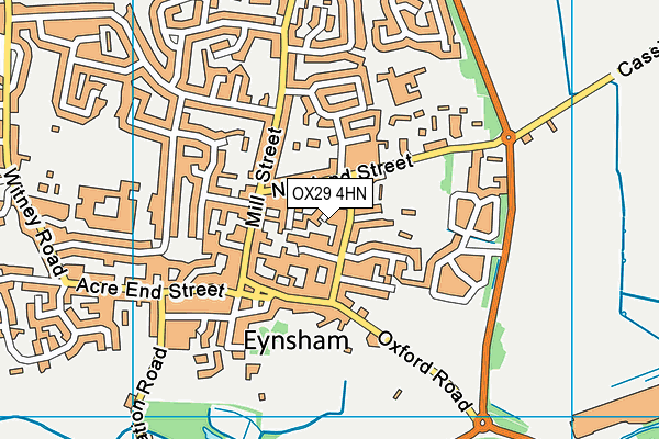OX29 4HN map - OS VectorMap District (Ordnance Survey)
