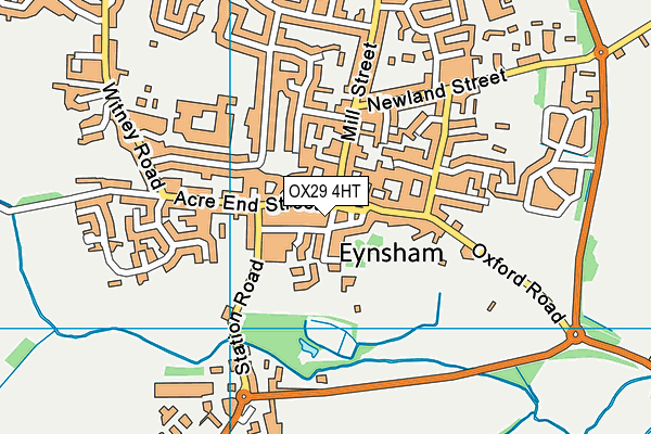 OX29 4HT map - OS VectorMap District (Ordnance Survey)