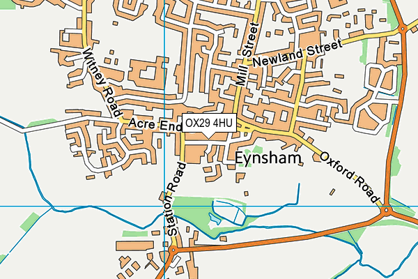 OX29 4HU map - OS VectorMap District (Ordnance Survey)