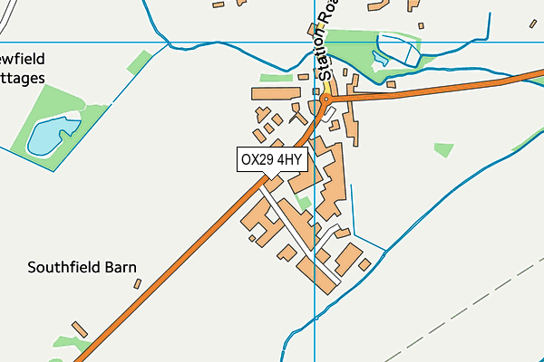 OX29 4HY map - OS VectorMap District (Ordnance Survey)