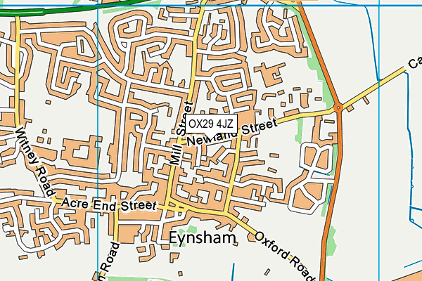 OX29 4JZ map - OS VectorMap District (Ordnance Survey)