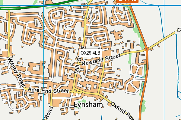 OX29 4LB map - OS VectorMap District (Ordnance Survey)
