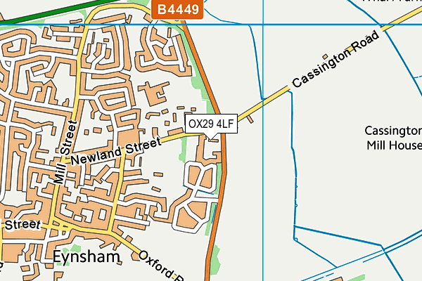 School Piece map (OX29 4LF) - OS VectorMap District (Ordnance Survey)