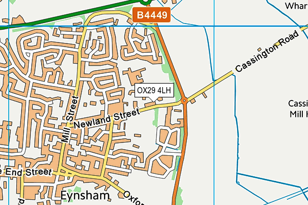 OX29 4LH map - OS VectorMap District (Ordnance Survey)