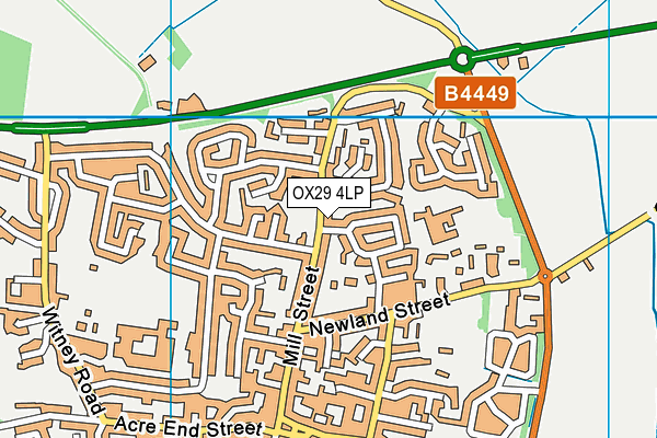 OX29 4LP map - OS VectorMap District (Ordnance Survey)