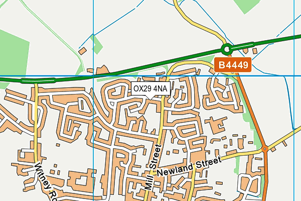 OX29 4NA map - OS VectorMap District (Ordnance Survey)