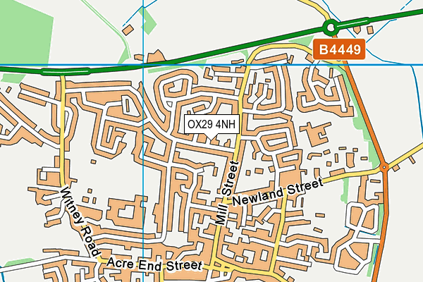 OX29 4NH map - OS VectorMap District (Ordnance Survey)
