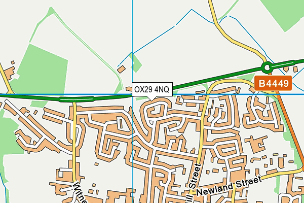 OX29 4NQ map - OS VectorMap District (Ordnance Survey)