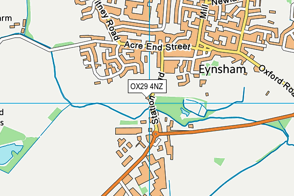 OX29 4NZ map - OS VectorMap District (Ordnance Survey)