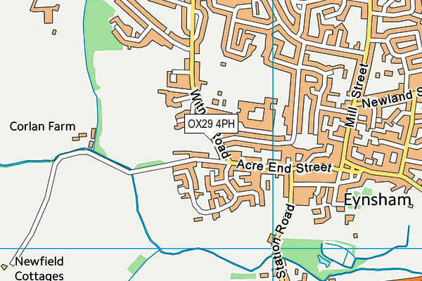 OX29 4PH map - OS VectorMap District (Ordnance Survey)