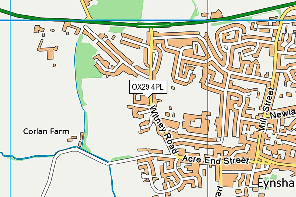OX29 4PL map - OS VectorMap District (Ordnance Survey)