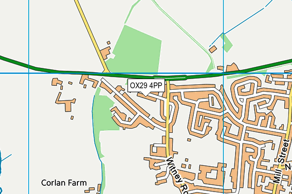 OX29 4PP map - OS VectorMap District (Ordnance Survey)