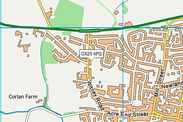OX29 4PQ map - OS VectorMap District (Ordnance Survey)