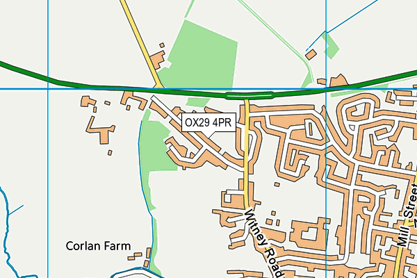 OX29 4PR map - OS VectorMap District (Ordnance Survey)