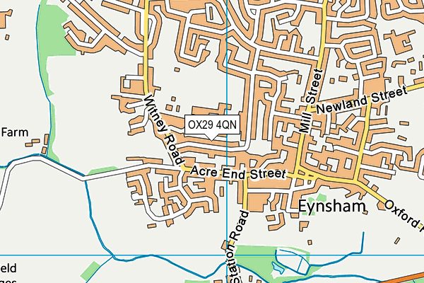 OX29 4QN map - OS VectorMap District (Ordnance Survey)