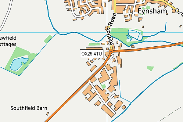 OX29 4TU map - OS VectorMap District (Ordnance Survey)