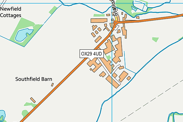 OX29 4UD map - OS VectorMap District (Ordnance Survey)