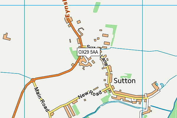 OX29 5AA map - OS VectorMap District (Ordnance Survey)