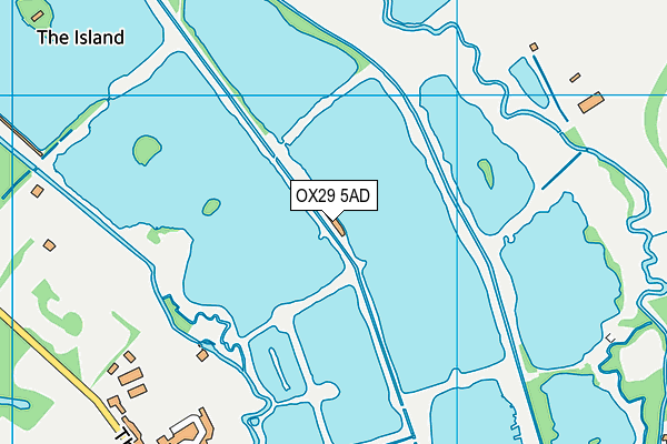 OX29 5AD map - OS VectorMap District (Ordnance Survey)