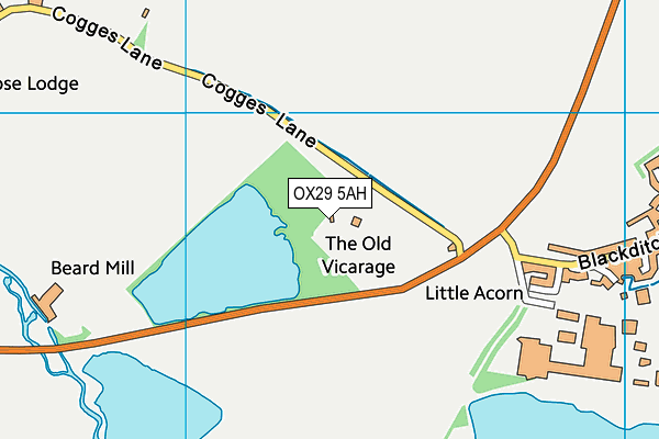 OX29 5AH map - OS VectorMap District (Ordnance Survey)