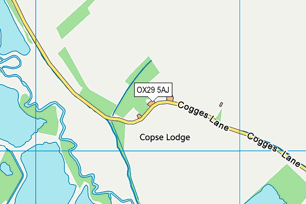 OX29 5AJ map - OS VectorMap District (Ordnance Survey)