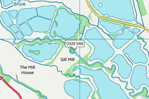 OX29 5AN map - OS VectorMap District (Ordnance Survey)