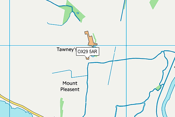 OX29 5AR map - OS VectorMap District (Ordnance Survey)