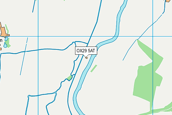 OX29 5AT map - OS VectorMap District (Ordnance Survey)
